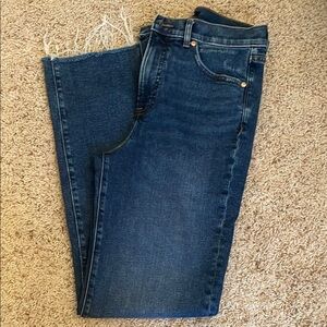 Express Modern Straight Classic Blue Denim Jeans. like new. 4R